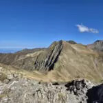 Făgăraș-Durchquerung Făgăraș-Durchquerung: Blick vom Podu-Giurgiului-Pass bis hinüber zum Viștea Mare