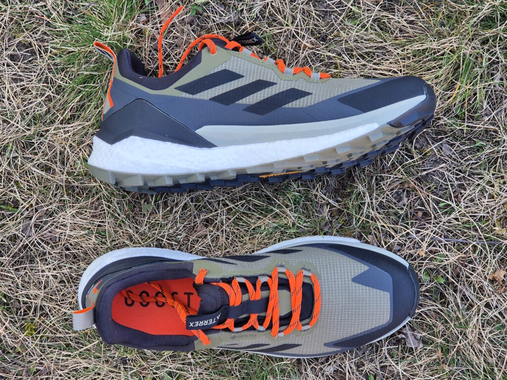 Adidas Terrex Free Hiker 2 Low GTX mit leichtem Geröllschutz an Zehen und Ferse