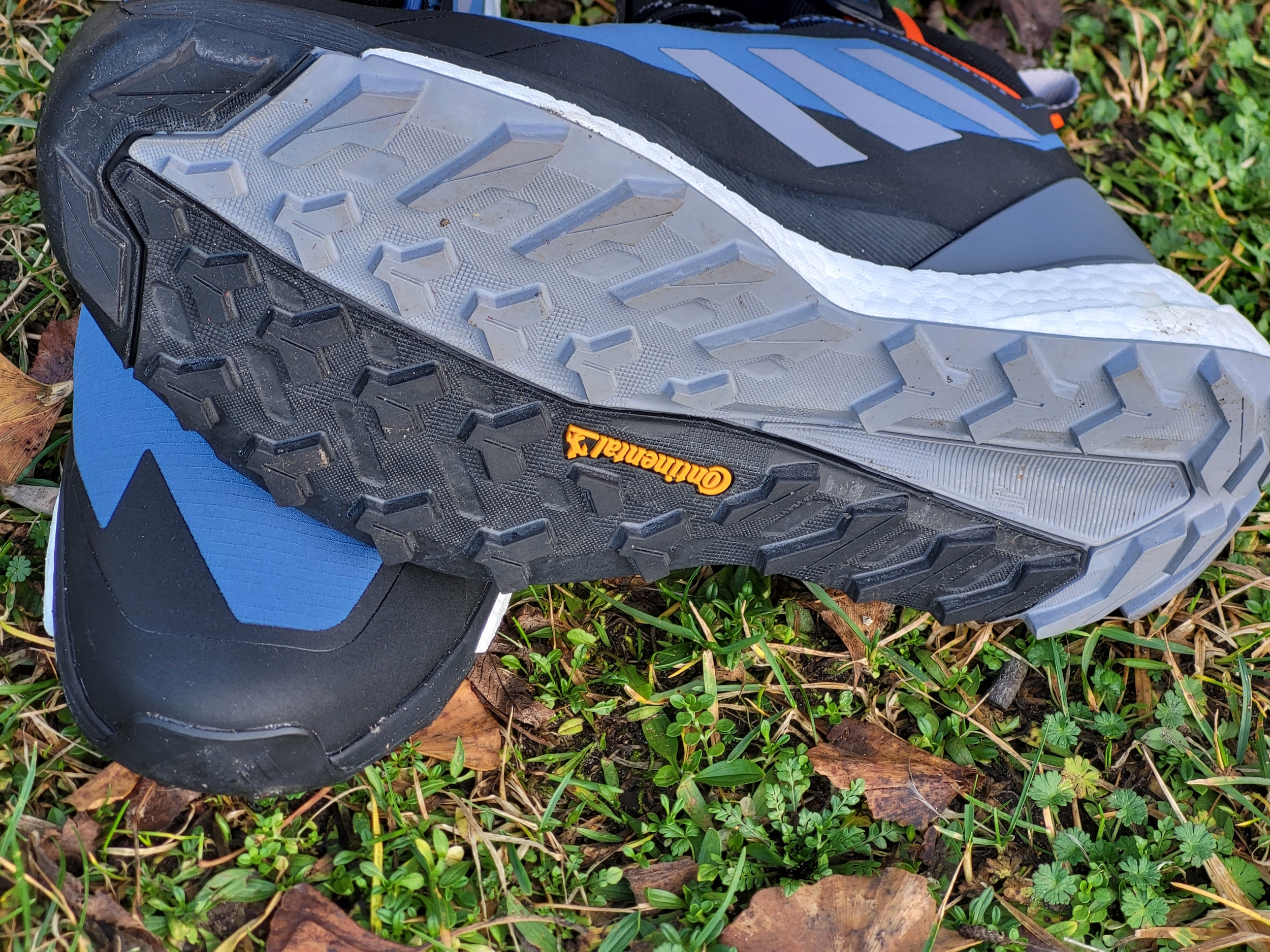 Rutschfeste Contintental-Sohle der Adidas Terrex Free Hiker 2.0 GTX Schuhe