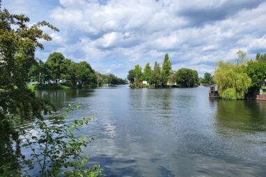 Berliner-Spree-Wanderung: Mündung von Landwehrkanal und Charlottenburger Verbindungskanal