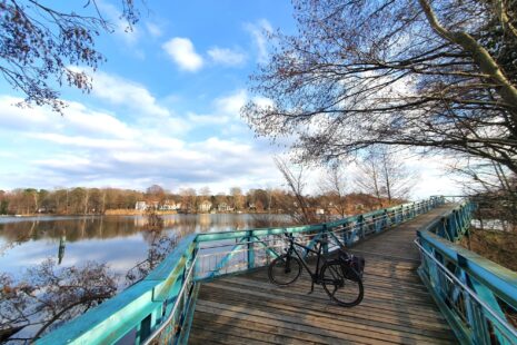 Berliner Nordwesten Radtour: Brücke an der Havel kurz vor Spandau