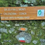 GR 20 Wegweiser am Startpunkt in Calenzana