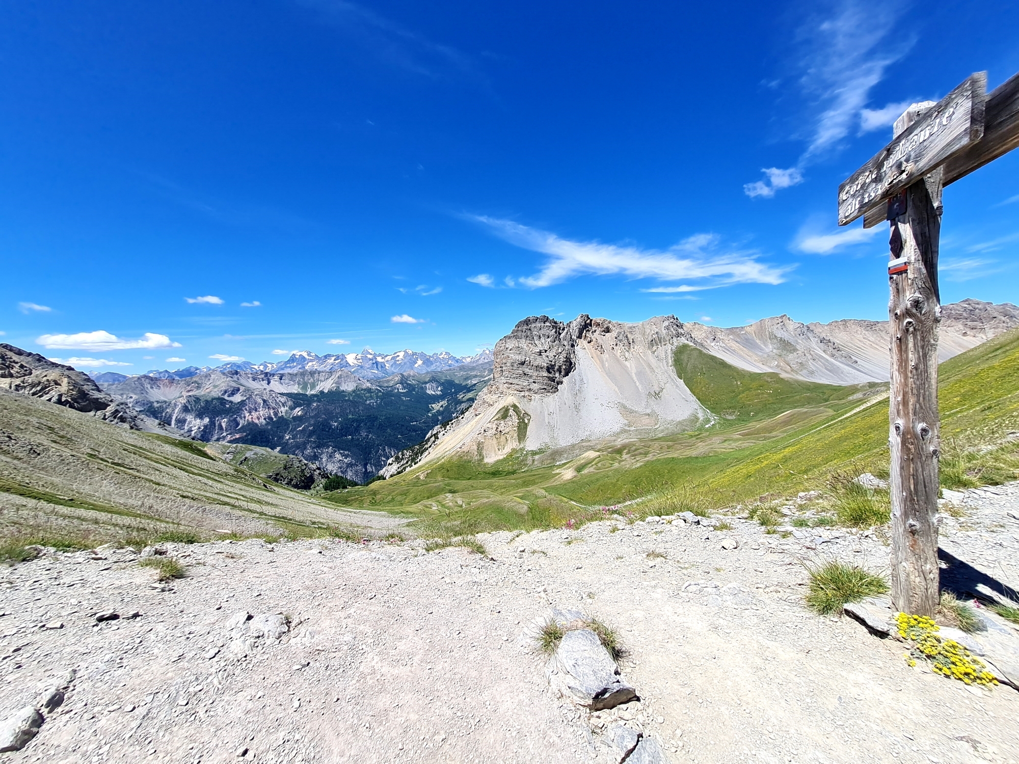 Grande Traversée des Alpes Teil 6: Col des Thures mit Écrins-Panorama