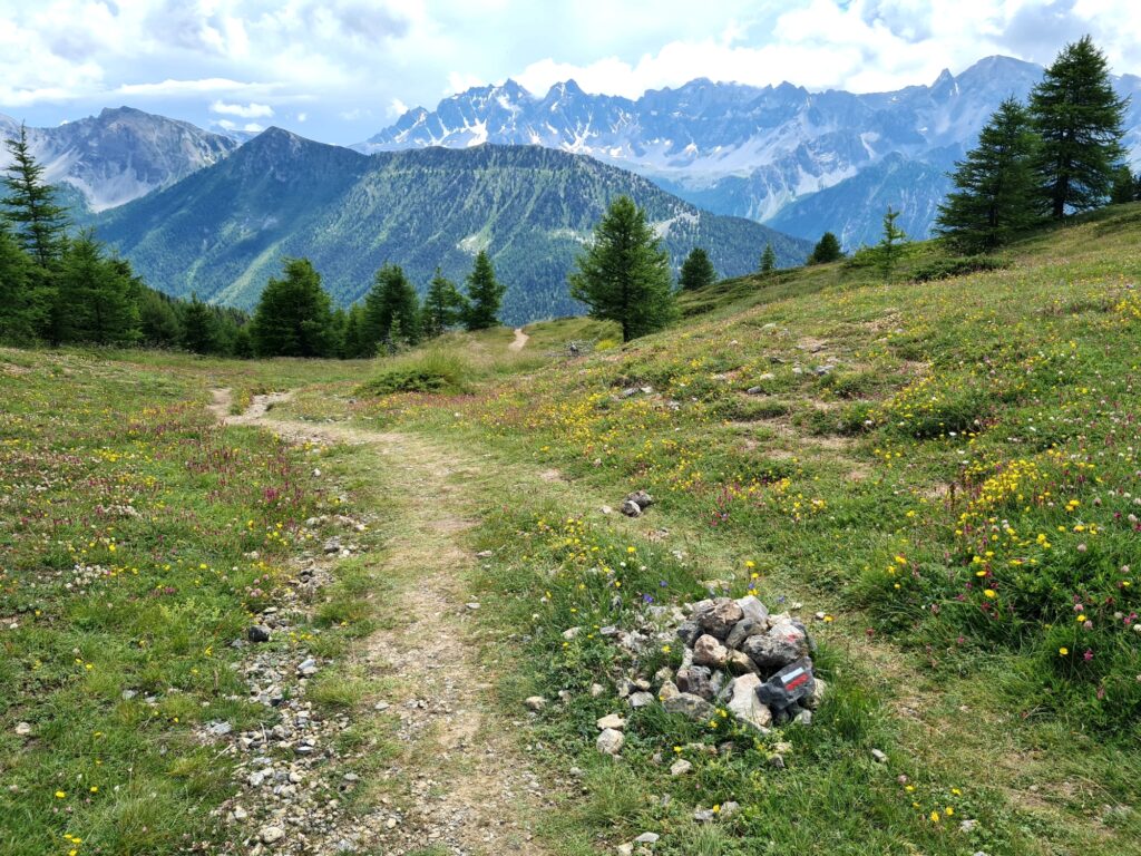 Grande Traversée des Alpes Teil 7: Blick vom Col Fromage auf Monviso