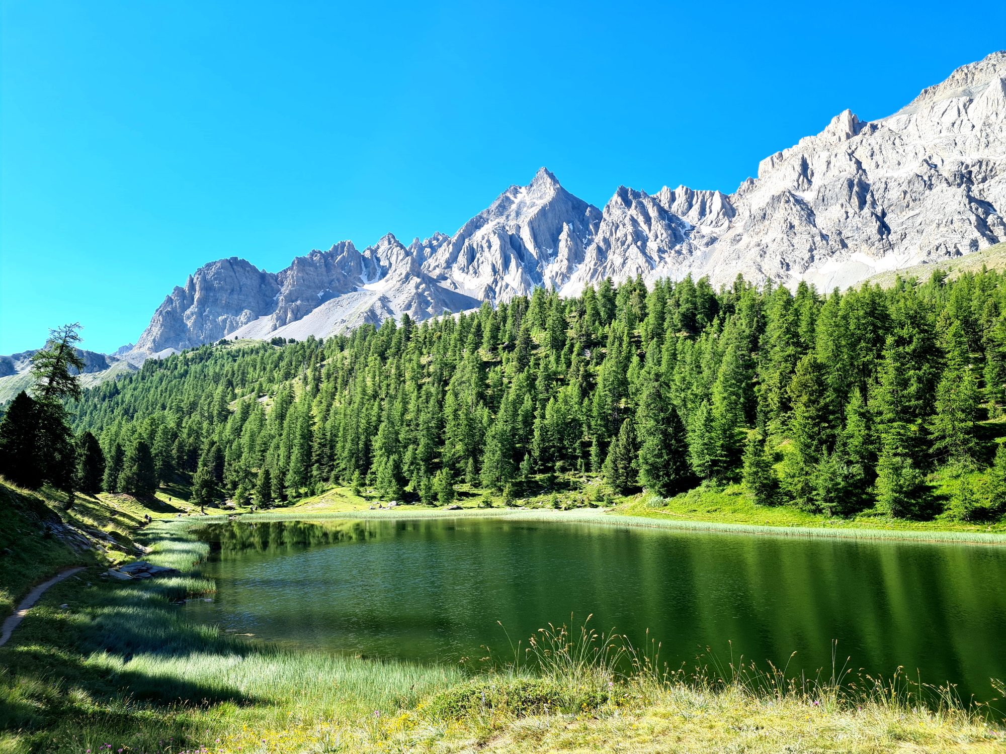 Grande Traversée des Alpes Teil 7: Lac Miroir mit Pics de la Font Sancte