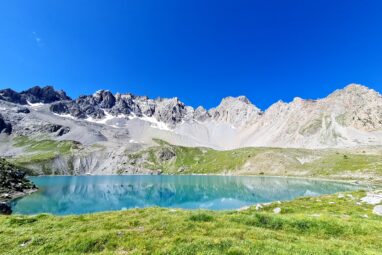 Grande Traversée des Alpes Teil 7: Lac Ste Anne mit Pics de la Font Sancte