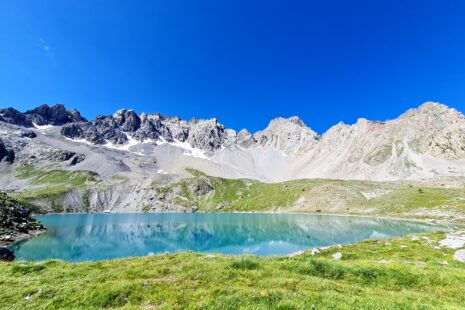 Grande Traversée des Alpes Teil 7: Lac Ste Anne mit Pics de la Font Sancte