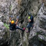 Kamin auf einem Klettersteig