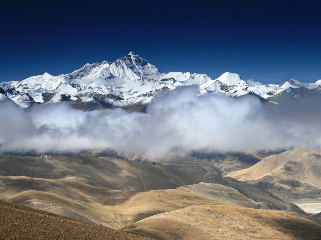 Der Mount Everest, höchster Berg der Welt und damit auch der Seven Summits