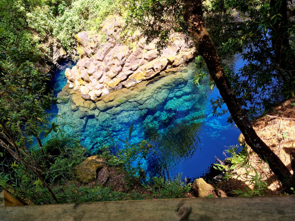 Laguna Azul bei den Ojos del Caburgua