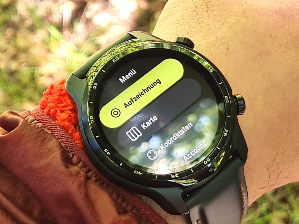 Aufzeichnung in der Outdooractive Watch App