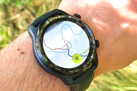 Kartenansicht in der Outdooractive Watch App