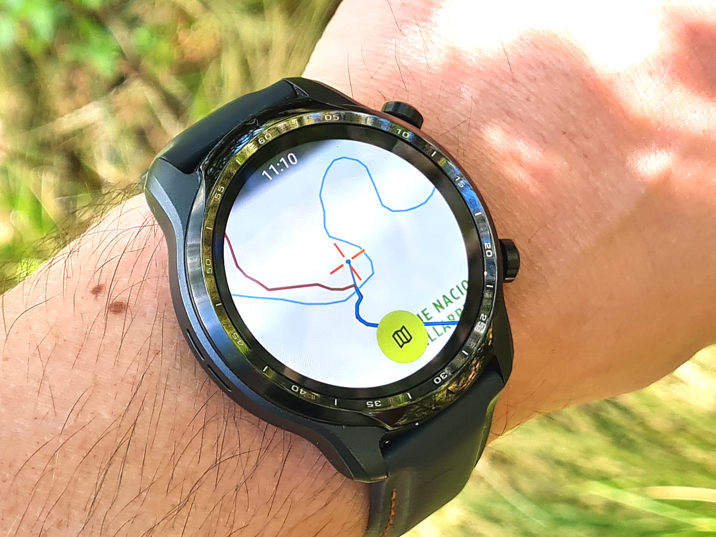 Kartenansicht in der Outdooractive Watch App