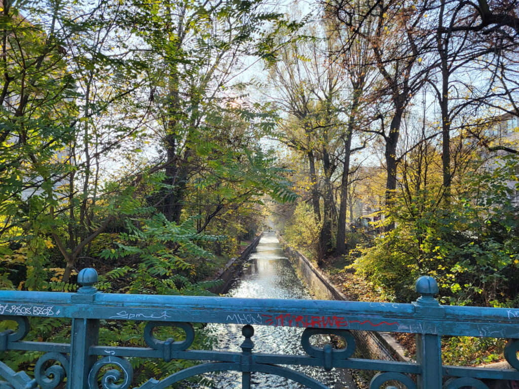 Panke-Wanderung: Brücke beim Brunnenplatz