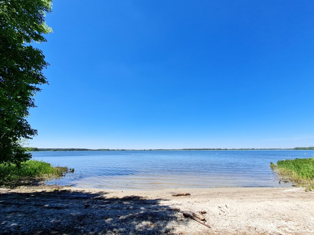 Badestelle am Breitlingsee, Radtour an der Havel von Potsdam nach Kirchmöser