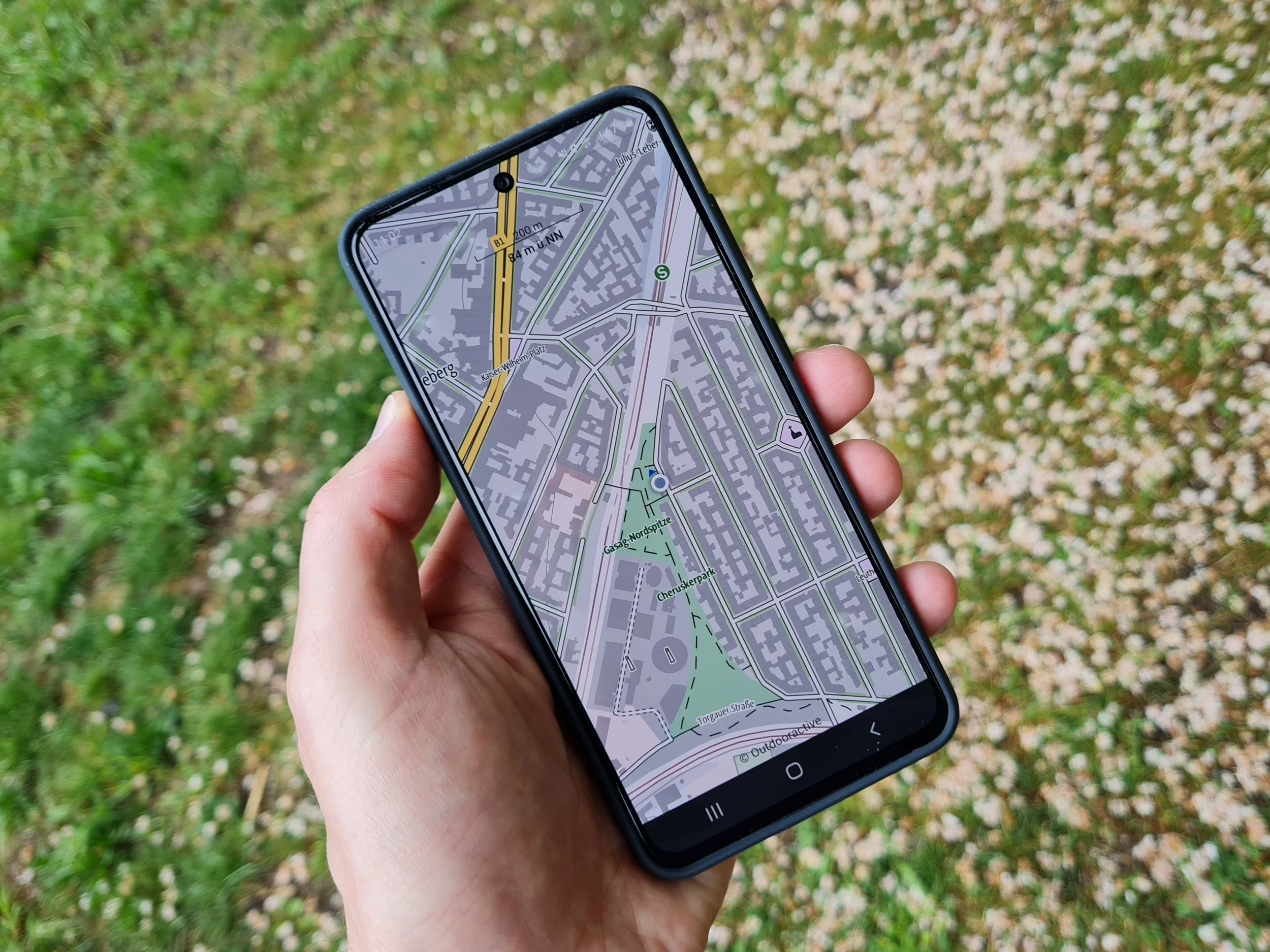 Outdooractive-App auf dem Samsung Galaxy S21 FE
