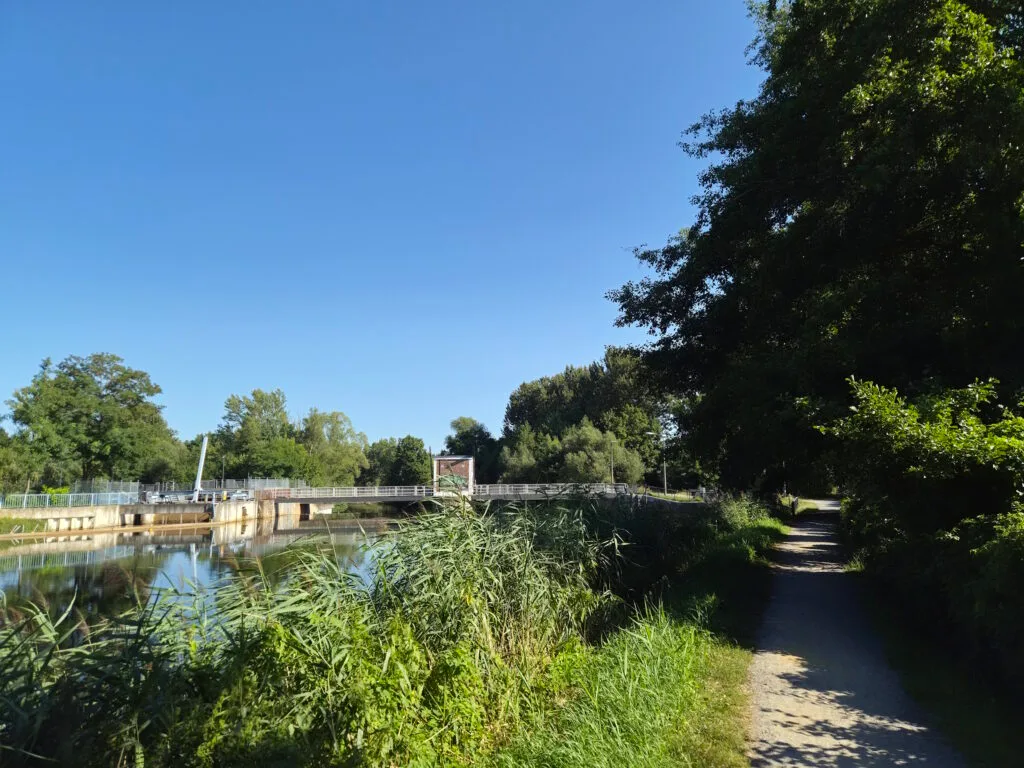 Spreewald-Durchquerung: Großes Spreewehr in Cottbus