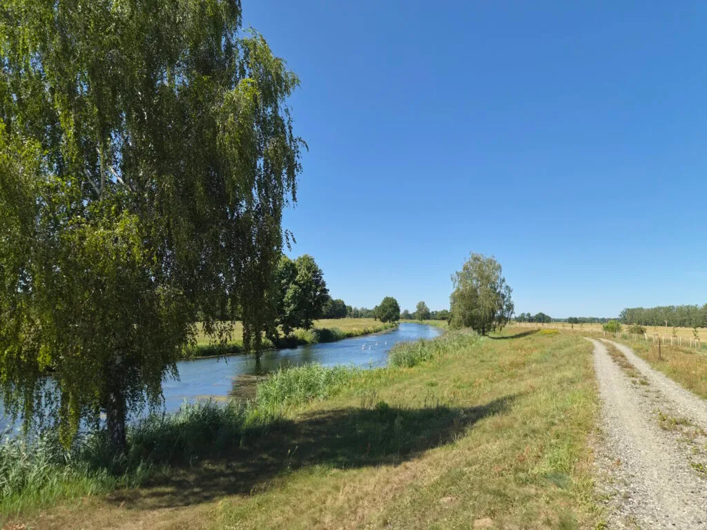 Spreewald-Durchquerung: Nordumfluter kurz vor der Steusiedlung Burg