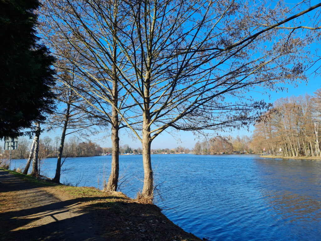 Mündung des Schifffahrtskanals in den Spandauer See, Tegeler See und Spandauer See Wanderung