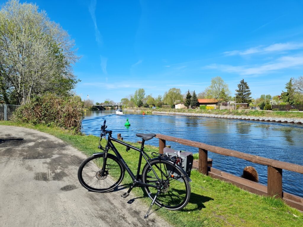 Auf der Teltowkanal-Radtour in Grünau