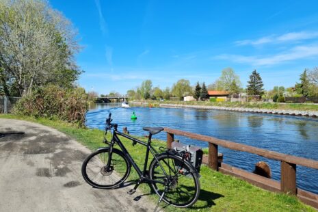 Auf der Teltowkanal-Radtour in Grünau