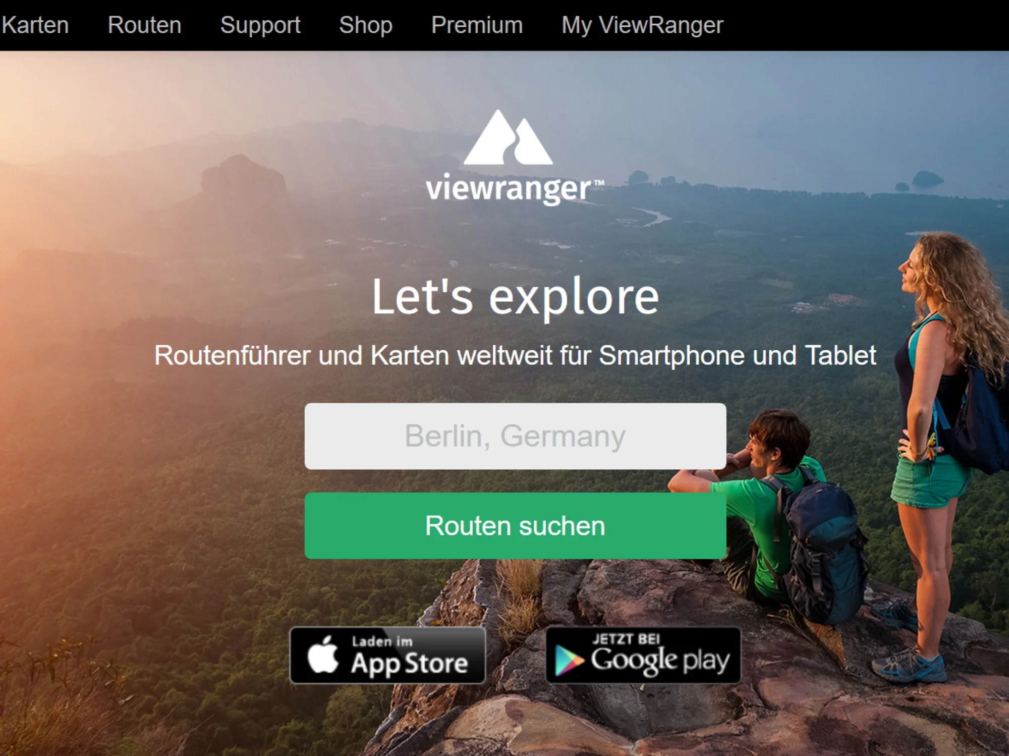 ViewRanger Startseite